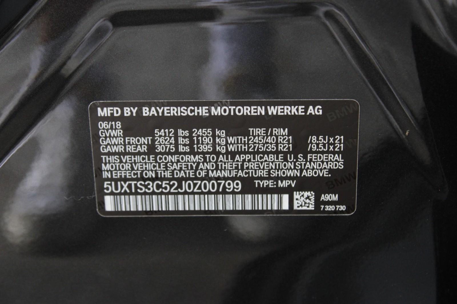 Used 2018 BMW X3 M40i For Sale (Sold) | Autobyzack Inc Stock #J0Z00799