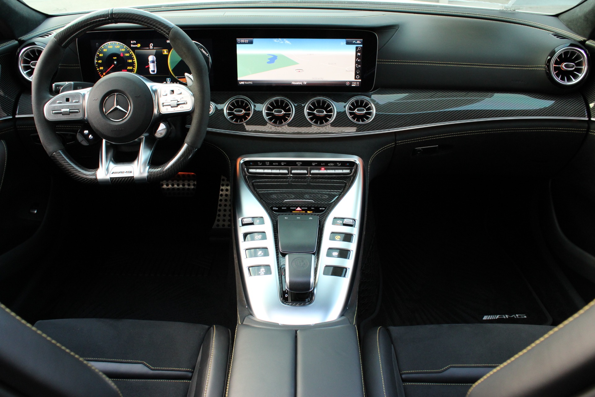 Mercedes Benz AMG GT 63 S 2020 Brabus 700 Carbon, Lenkrad