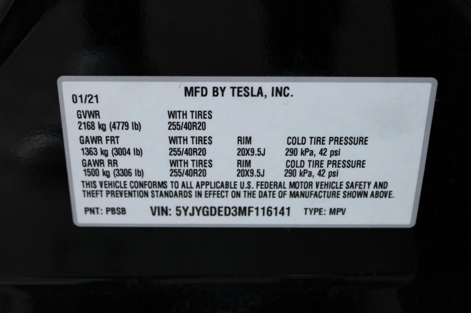 Used 2021 Tesla Model Y Standard Range For Sale (Sold