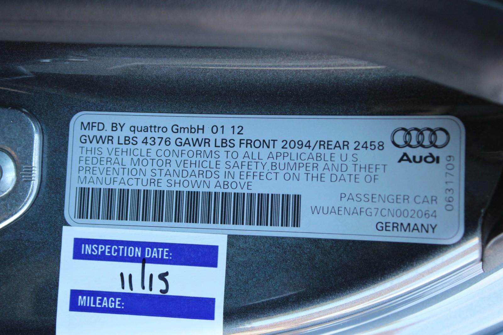 2012 Audi R8 5.2 Coupe photo 30