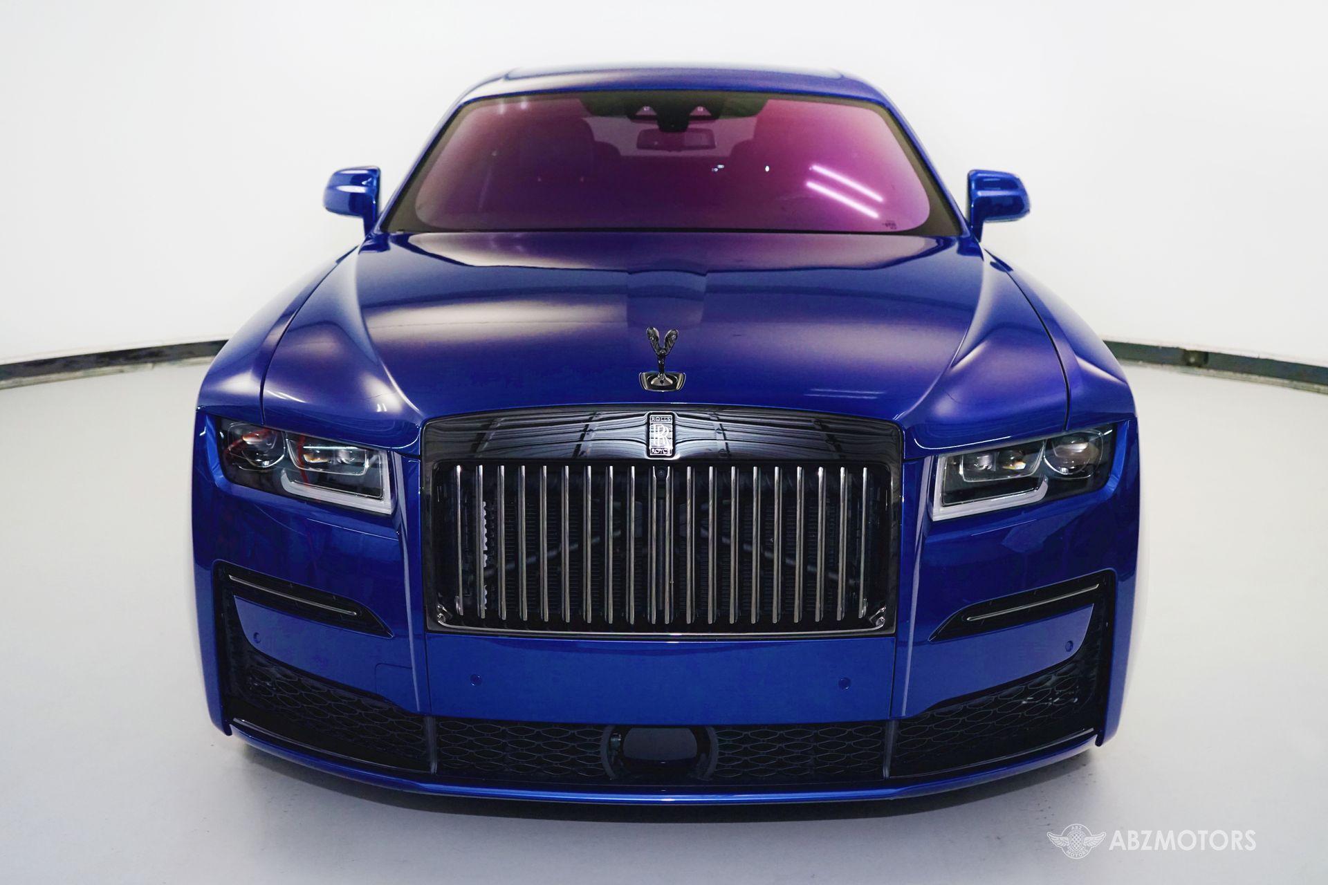 Rolls Royce ネームタグ 本革 ライトブルー Used 2022 Rolls-Royce Ghost Black Badge For Sale (Sold